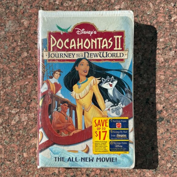 NEW Disney's Pocahontas 2 II Journey to a New World (VHS) Clamshell 1995 - Picture 1 of 7